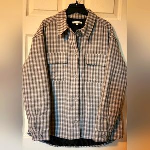 PacSun Plaid Lines Shacket Women XS/S